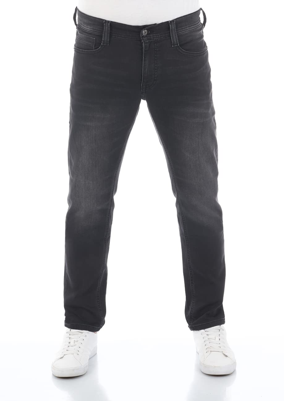 Mustang Jeans Herren Stretch lang Real X Oregon Tapered K Stretchhose Jeanshose Sweathose Denim Baumwolle