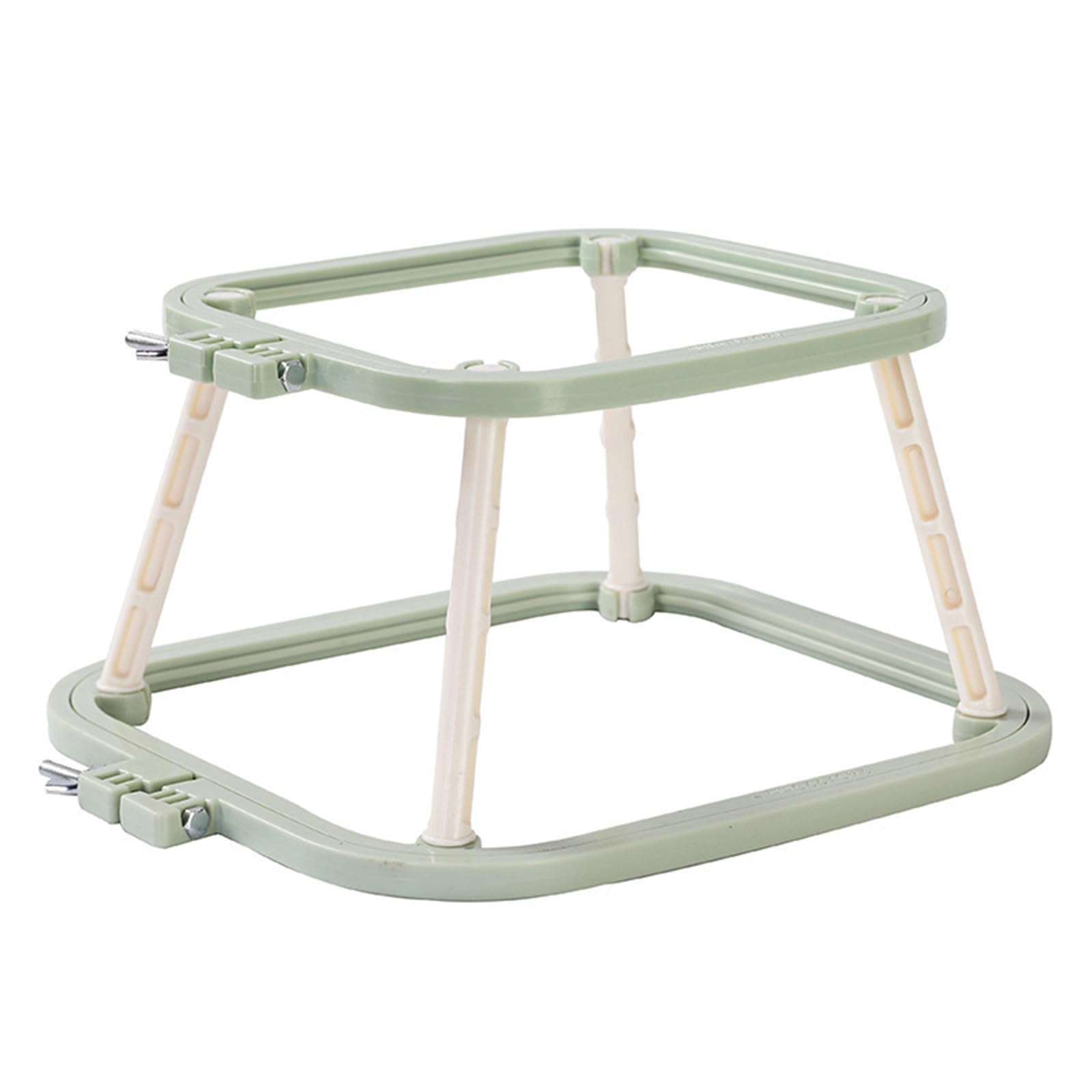 Jazuaiao Nordic Green Embroidery Hoop Two Layer Embroidery Frame Crosses Stitching Hoop For Sewing Needleworks Project Double Layer Frame Adjustable Crosses Stitching For Sewing