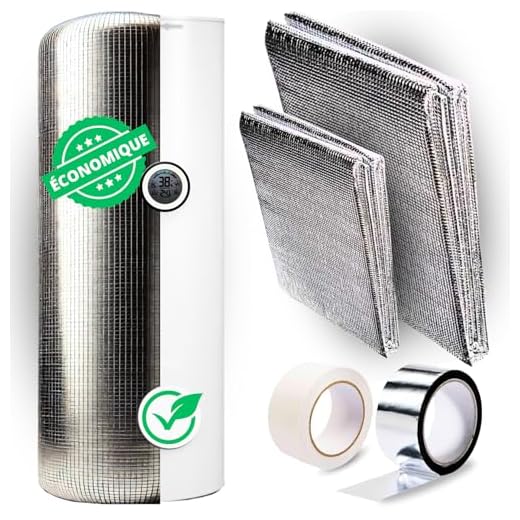 AISLAMIENTO para termos eléctricos hasta 300L – Kit completo con cinta adhesiva doble cara y aluminio – Reduce las pérdidas de calor y ahorra energía