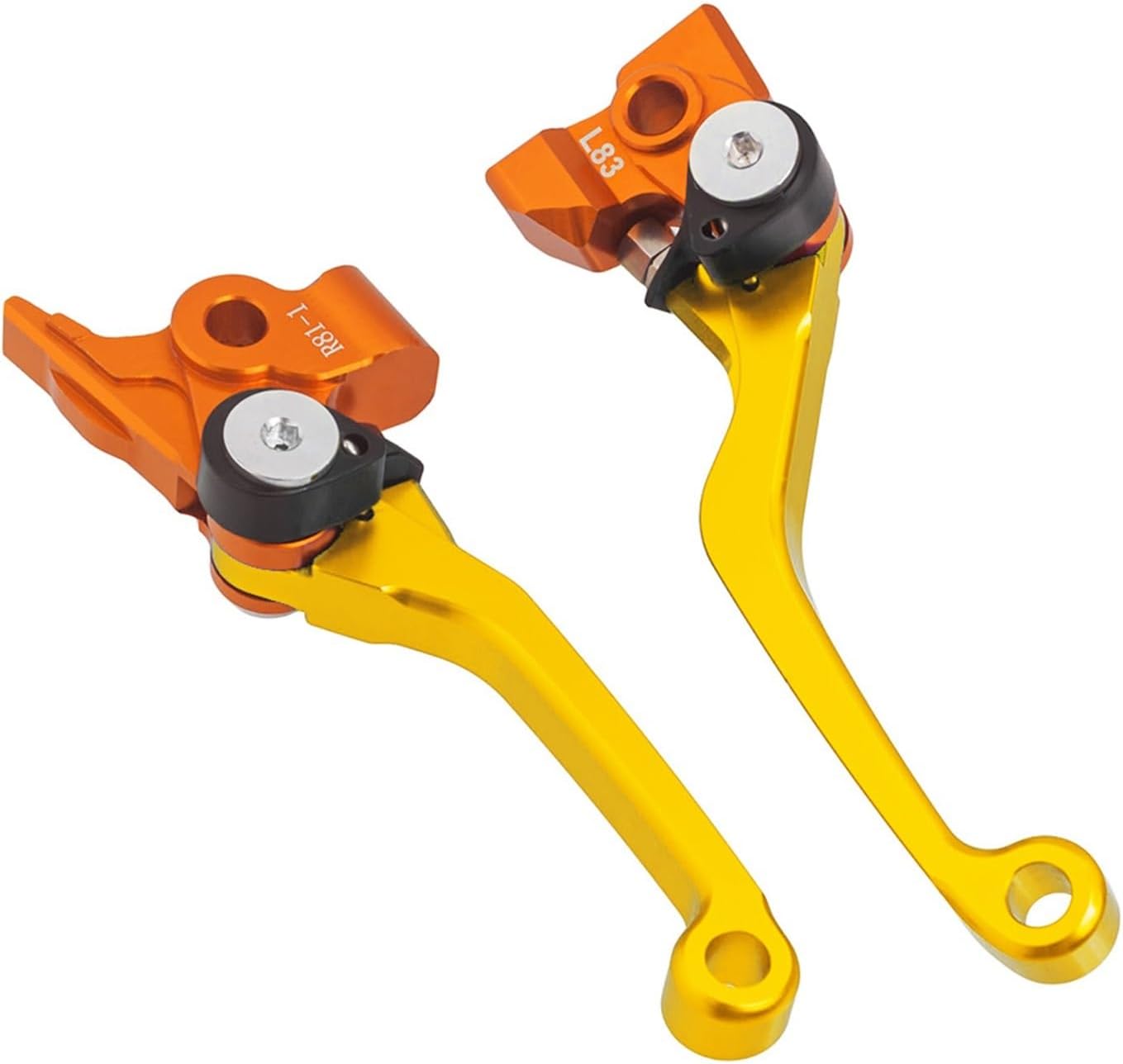 Motorcycle Levers 3 Finger Motocross Brake & Clutch Handles Compatible with Compatible with 250/300/XC/XC-W 2006-2013 Compatible with 450EXC 2007-2013 Compatible with 530EXC(Black)