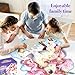 Jumbo Shimmery Floor Puzzle for Kids,Unicorn Jigsaw Large Puzzles,45 Piece Unicorn Puzzle for Toddler Ages 3-5,Children Learning Preschool Educational Toys,Birthday Gift for 4-8 Years Old