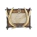 Pine Ridge Deer or Doe Hoof Prints Rustic Deer Antler Style 4"x6" Photo Frame Freestanding Ornamental Decorative Photo Frame - Beautifully Hand-Painted and Crafted