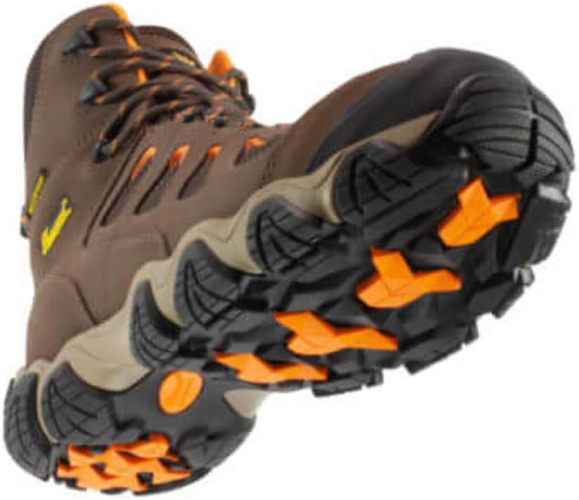 Thorogood Crosstrex 6” Waterproof Safety Toe Hiking Boots for Men - Breathable Premium Leather and Mesh with Comfort Insole and Athletic Traction Outsole; ASTM Rated