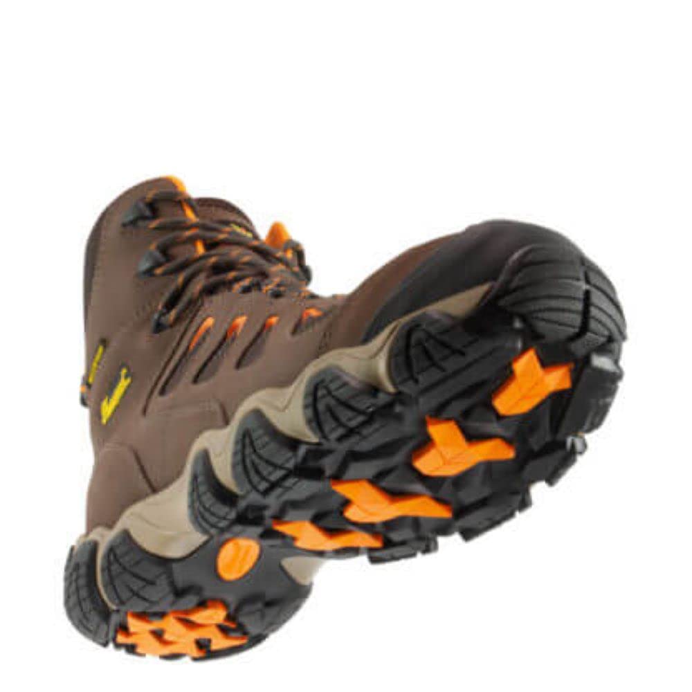 Crosstrex 6” Waterproof Safety Toe Hiking Boots for Men - Breathable Premium Leather and Mesh with Comfort Insole and Athletic Traction Outsole; ASTM Rated