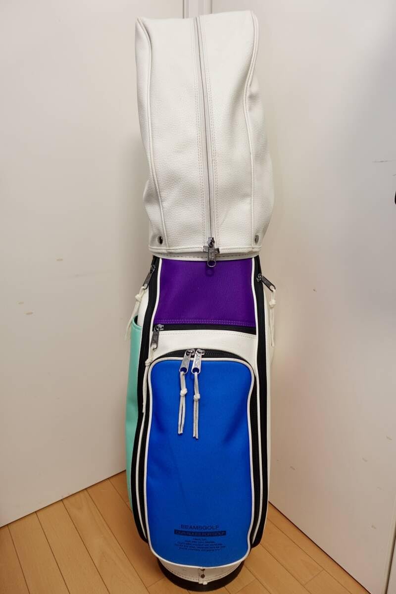 beams golf ビームス限定 キャディバック クレイジーパターン 込 beams