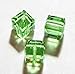 6 pcs Swarovski Crystal 5601 Cube Bead Spacer Peidot 4mm / Findings/Crystallized Element