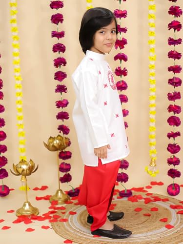 Image of BownBee Kids Ethnic Wear Dhoti Kurta Set | Traditional Festive Clothing for Children | Indian Wedding & Celebration Wear | Comfortable Fit