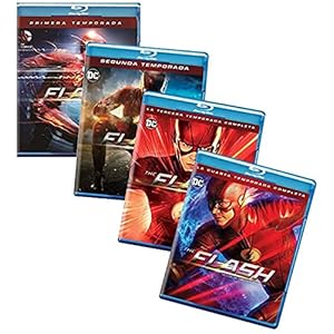 The Flash: The First Four Seasons – The Complete First, Second, Third and Fourth Seasons 4-Volume Blu-ray Collection (Season 1 / Season 2 / Season 3 / Season 4) [DC Comics 4-Pack] [Spanish Artwork]