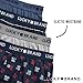 Lucky Brand Mens Underwear Boxer Shorts - 4 Pack Super Soft Knit 4'' Inseam Relaxed Fit Cotton Boxers for Men with Button Fly, Size Medium, Vintage Indigo/Stripe/Heather Grey/Indigo Print