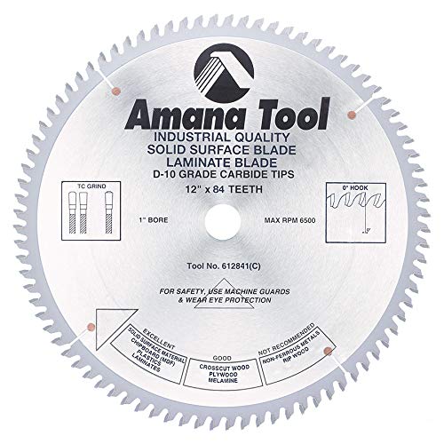 Amana Tool - 612841 Carbide Tipped Solid Surface 12
