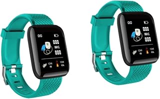 INOOMP 2pcs Smart Band Heart Rate Health Exercise Watch Smart Sport Wristband Bracelet Fitness Band Step Counter Smart Wristband Alarm Smart Band Metal Alarm Clock n72
