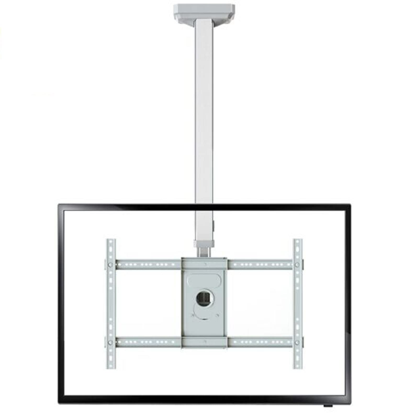 CGCSYZ Ceiling TV Mount - Adjustable Ceiling TV Mount Bracket, for 40-65inch Flat Screen TVs, TV Pole Holds Up to 45kg, 600x400MM (White)