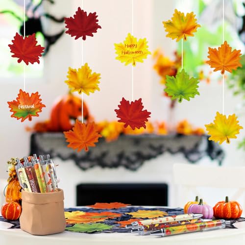 Stylos de Thanksgiving et blocs-notes autocollants feuille d'érable - 6