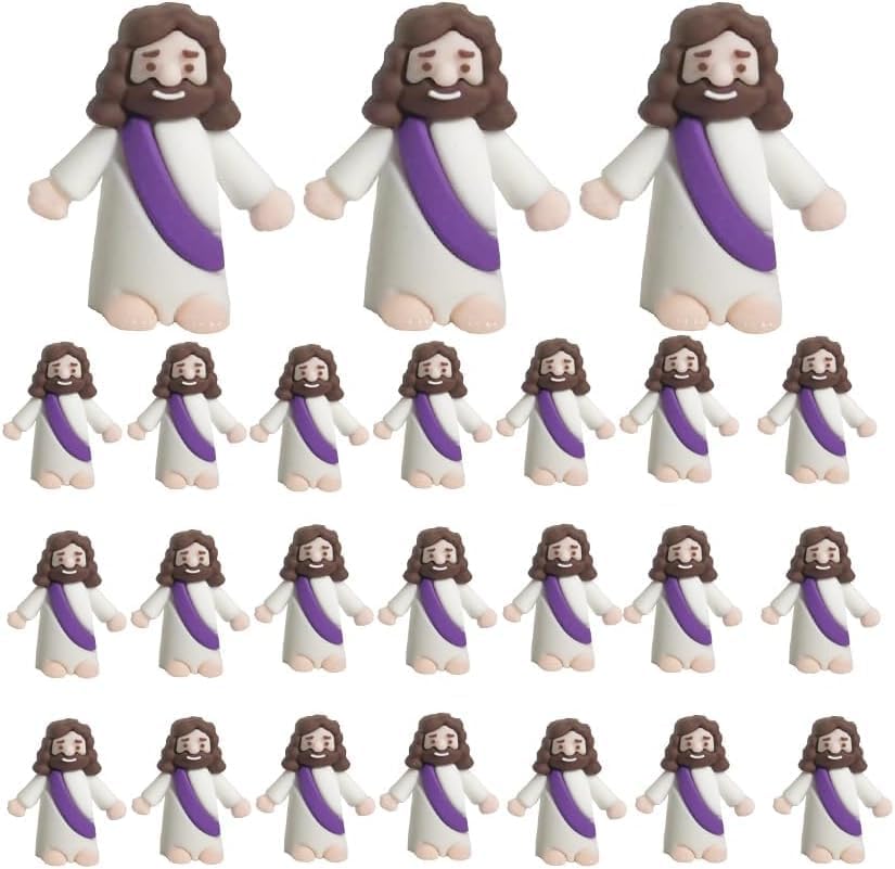 BEATIZ Mini Jesus Figurine Easter Decorations Little Jesus