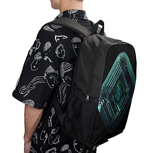 Sac d'école adolescent grand format avec compartiment 17 pouces - 4