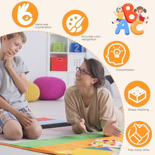 2 Pack Wooden Puzzles, Toddlers Alphabet Number Puzzles, ABC Learning Toys for Kids Ages 3-5, Preschool Learning Activities Gift Set for Boys & Girls - Image 5