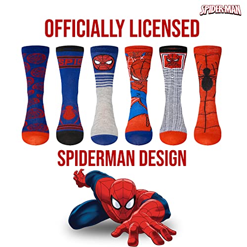 Marvel Spiderman Socks For Boys & Men, 6-Pack Socks For Men & Boys Socks, Men's Athletic Socks, Athletic Socks For Boys, #TOP3