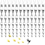 ❤️[ Umweltfreundlich und Ungiftig ]--- Reflektierende windspirale lang bestehen aus einem harmlosen Material ohne Chemikalien. Reflektierende vogelschreck vogelabwehr Vögel auf umweltfreundliche Weise abschrecken. Es kann Vögel schützen, während sie weggefahren werden.
