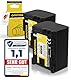 PATONA 2X Akku Ersatz für Canon BP-808 BP-807 BP-809 BP-819 BP-827 Batterie Kompatibel mit Canon HG-21 HG-20 HF11 HF100 FS-100 Legria HF-M36 HF-M306 HF-M307 HF-M406