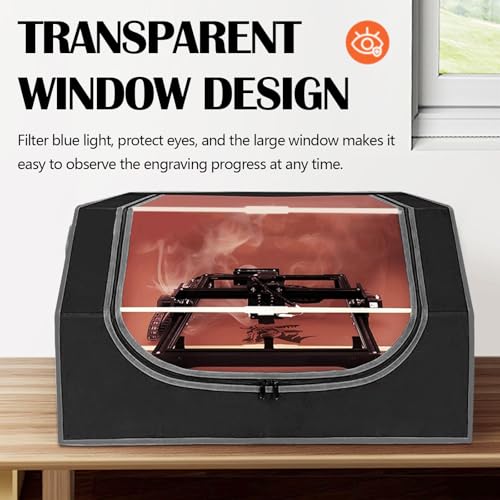 Miniatura 6 de Laser Engraver Enclosure, Recinto Para Grabador Láser 720 X 700 X 400 Mm, Carcasa Láser Para Máquinas De Grabado Láser Plegable Láser Enclosure Con Ventilador De Extracción