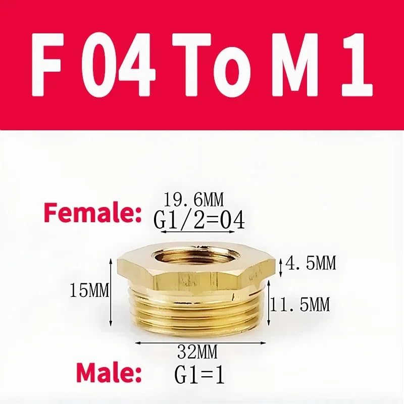 Reducción hexagonal de latón forjado de alta resistencia para sistemas de aceite 2