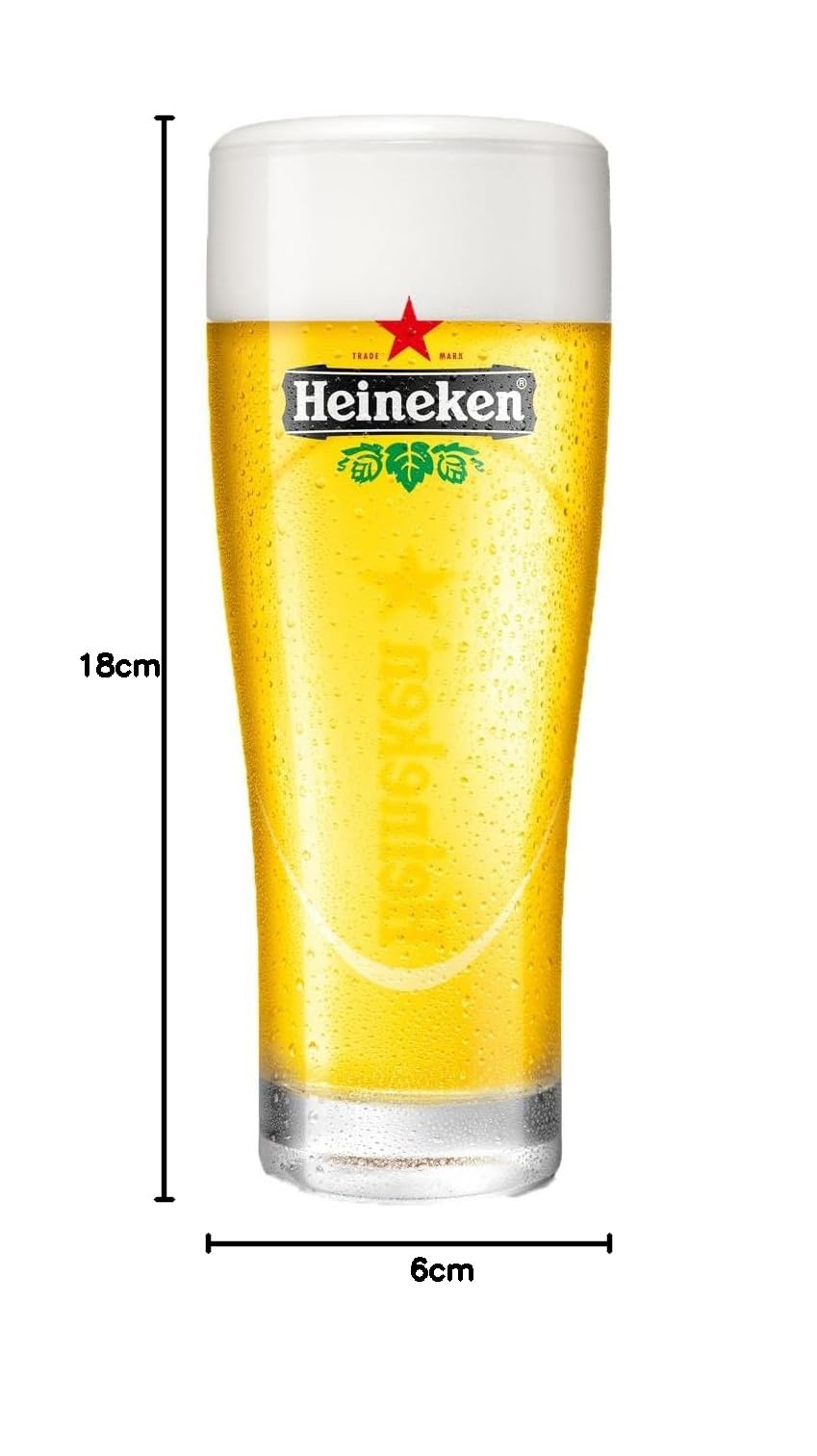 Verre à Bière Heineken Rugby 0,5 L - État Correct - Verre Pint