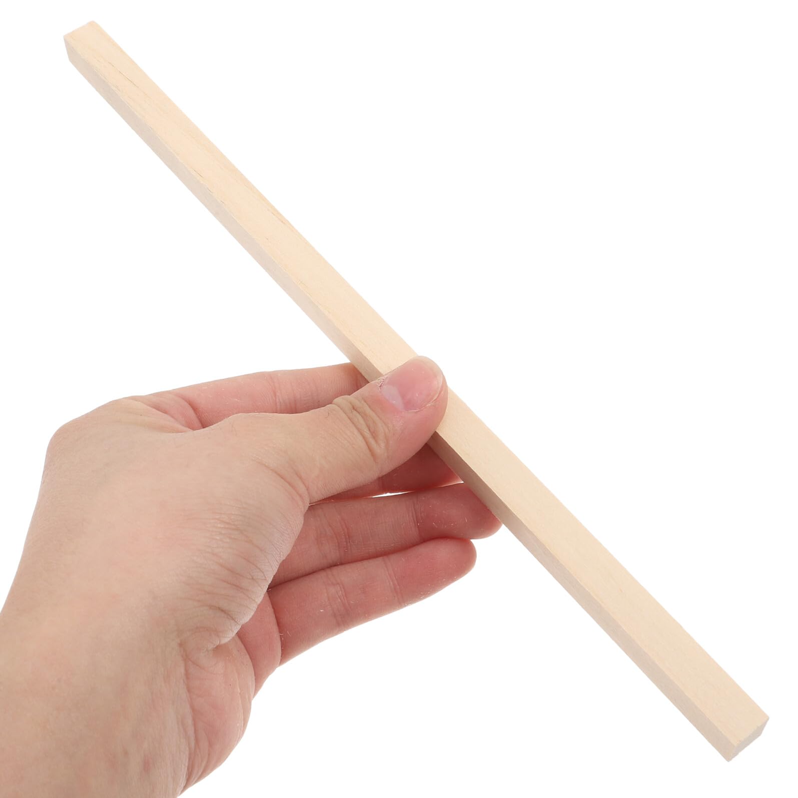 TEHAUX 60 Stück Quadratische Holzstäbe aus Lindenholz 25x1cm Selbstgemacht Bastelholzdübel für Heimwerker Modellbau und Dekoration