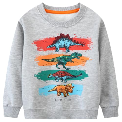 Image of Baby Toddler Boy's Cotton Crewneck Sweatshirt Christmas Clothing 1-7Y