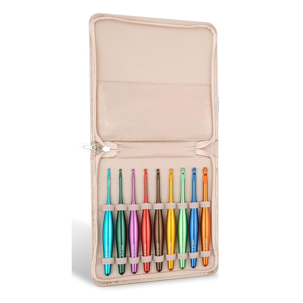 Crochets de crochet en aluminium et finitions haut de gamme pour ouvrage