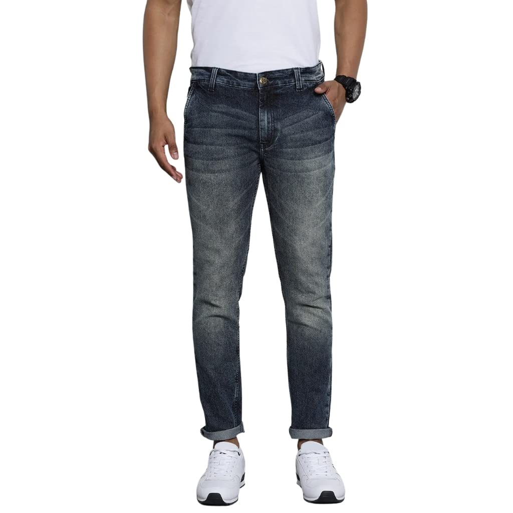 the indian garage co Men's Slim Fit Mid Rise Jeans-picture-27