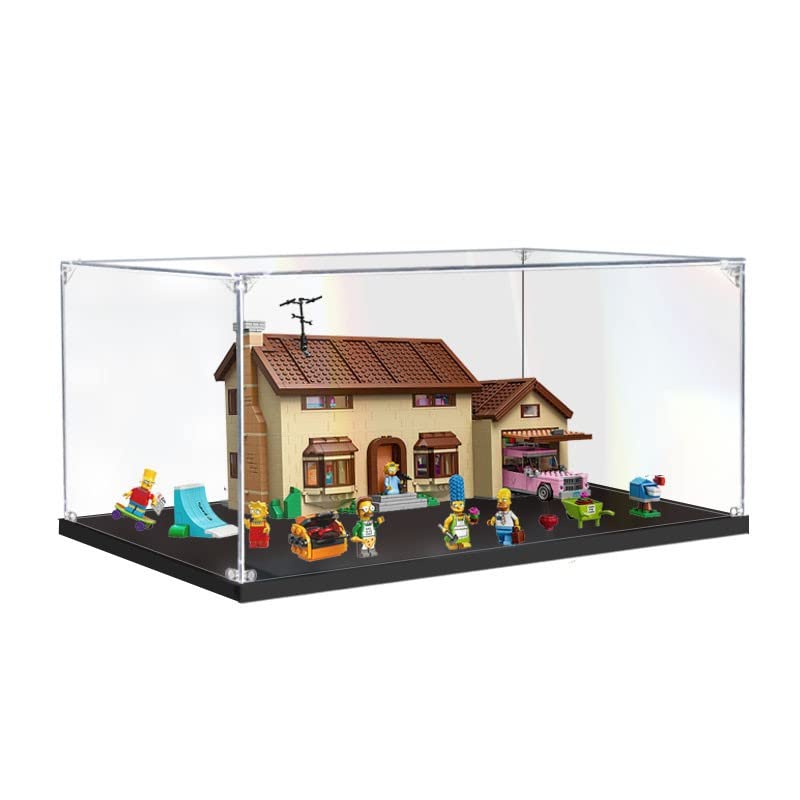 Vitrine en Acrylique pour Simpsons 71006 - La Maison des Simpsons - Boîte de Rangement...