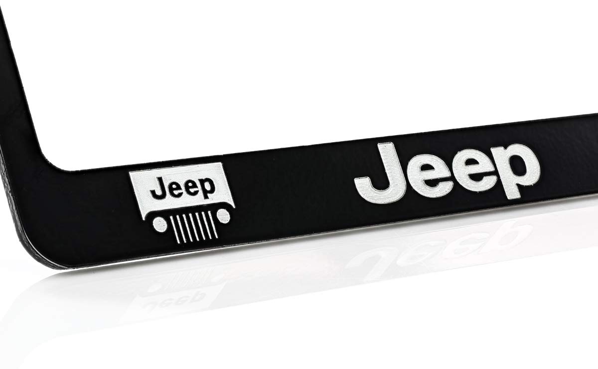 Amazon.co.jp: Jeepロゴナンバープレートフレームホルダー(2穴/亜鉛 