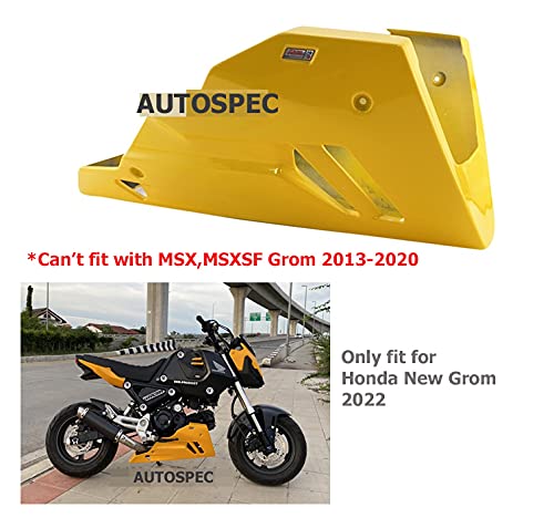 Belly pan fairing Side panel lower under cover Replacement For Honda New Grom 2022 Model ( All Color ) (Yellow)
