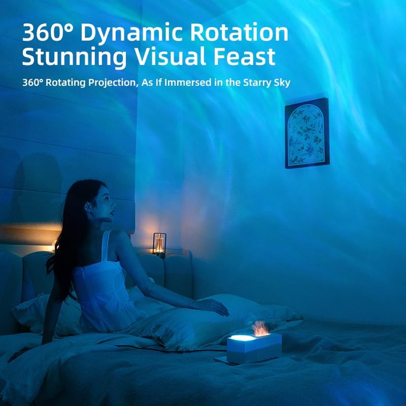 Dreamy Mist Night Light, 7-Color Changing Mood Lamp with Mist Effect, humidifiers Creative Table Decor for Bedroom, Gift for Friends