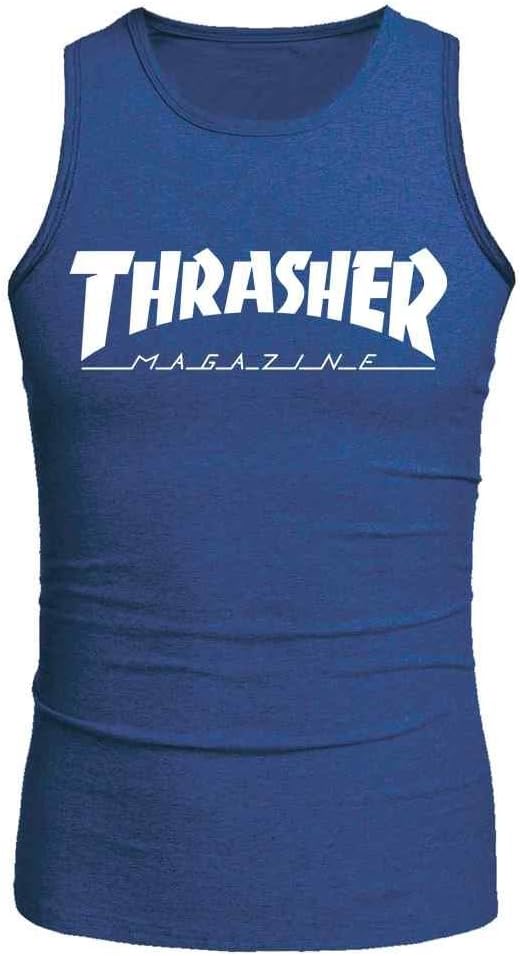 Thrasher Skateboard Magazine Men's Sleeveless Tees Tank Tops by Sgyxngmei