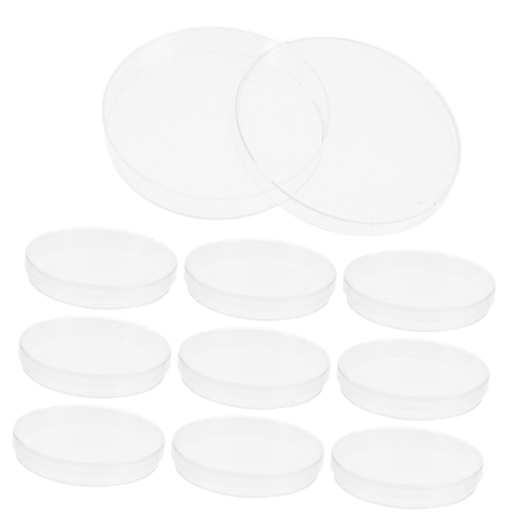 VILLFUL 20pcs Cell Culture Dish Lab Petri Dishes Bloods Samples Plate Petri Plates Chemistry Petri Dish Agar Petri Dishes Seeding Petri Dish Tissue Culture Dishes Plastic Transparent