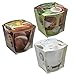 Produktbild 3er Set Duftkerzen Wellness & Beauty Argan Oil, Cotton und Coconut Milk, Arganöl, Kokosmilch und Baumwolle, Duftglas, Raumduft