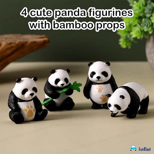 Image of FunBlast Panda Miniature Figurines - Decorative Showpiece, Gift for Him /Her, Diwali Deepwali New Year Home Decor, Bedroom, Living Room, Office, Table, Car Dashboard (Style-D)