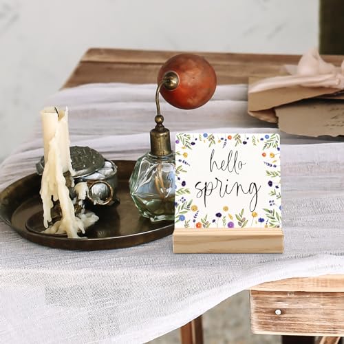 Hello-Spring-Desk-Decor-Spring-Flowers-Floral-Farmhouse-Wood-Plaque-Spring-Table-Decor-Hello-Spring-Sign-Wildflowers-Wooden-Plaque-Sign-with-Wood-Stand-for-Home-Office-Decor Hello Spring Desk Decor Spring Flowers Floral Farmhouse Wood Plaque Spring Table Decor Hello Spring Sign Wildflowers Wooden Plaque Sign with Wood Stand for Home Office Decor