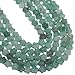 Songxi 60pcs 6mm Green Aventurine Plum Blossom Natural Stone Beads for Jewelry Making, Smooth Loose Flower Shape Gemstone Beads for Bracelets Necklace Earrings Making Supplies ﻿