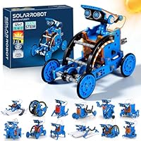 OMWay 12-in-1 Solar Robot Toys, STEM Educational Experiment DIY Robotics Set, Science Kits for Kids Age 8-10, Solar Powered Building Set Gifts for Boys Teens Age 8-12
