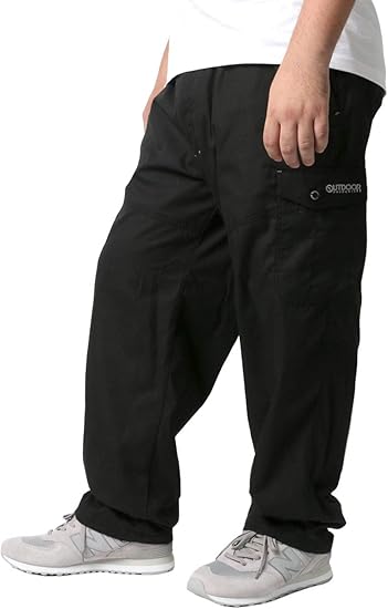 Amazon アウトドアプロダクツ カーゴパンツ 大きいサイズ メンズ ズボン ロングパンツ イージーパンツ 無地 裏メッシュ 作業着 ゆったり ワイド ロングパンツ 通販