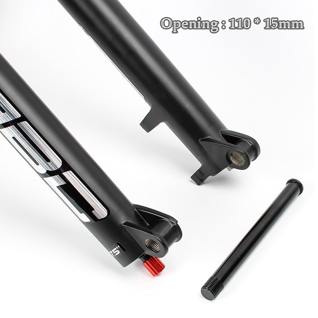 Widelec MTB 27,5 29 cala ze stopu aluminium, rura stożkowa 1-1/2", przedni pistolet do roweru górskiego, ręczny kołek blokujący 15 x 110 mm