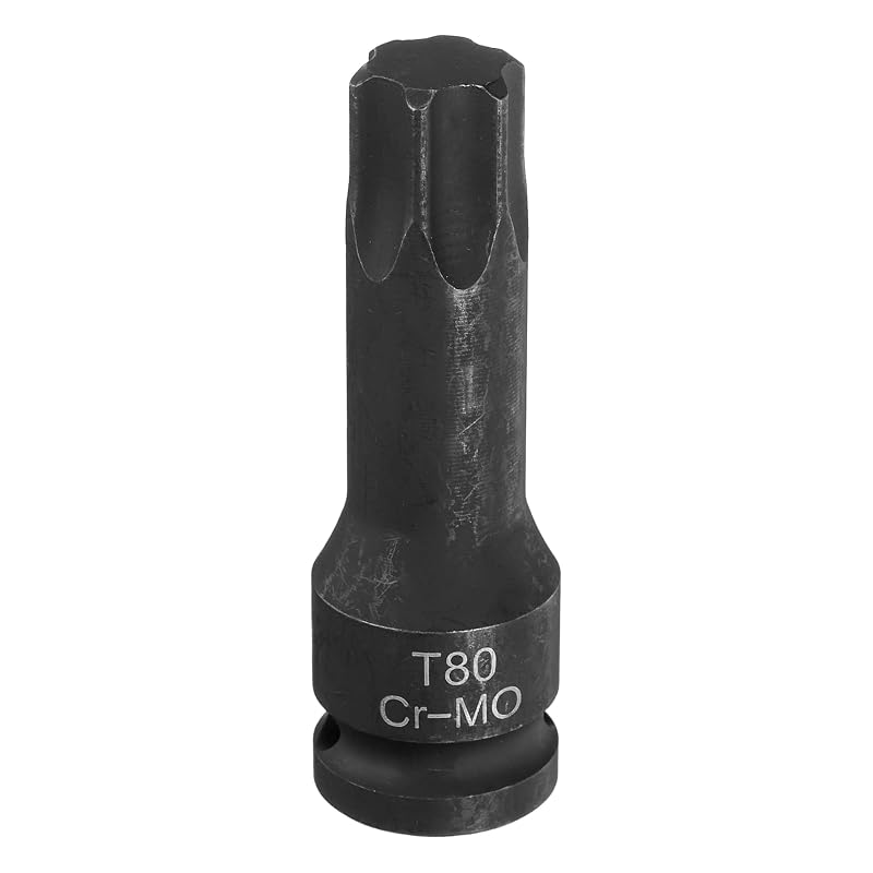 Soquete de Bit Torx T80 1/2 pol. com 6 Pontas em Aço CR-MO HARFINGTON 7,8 cm