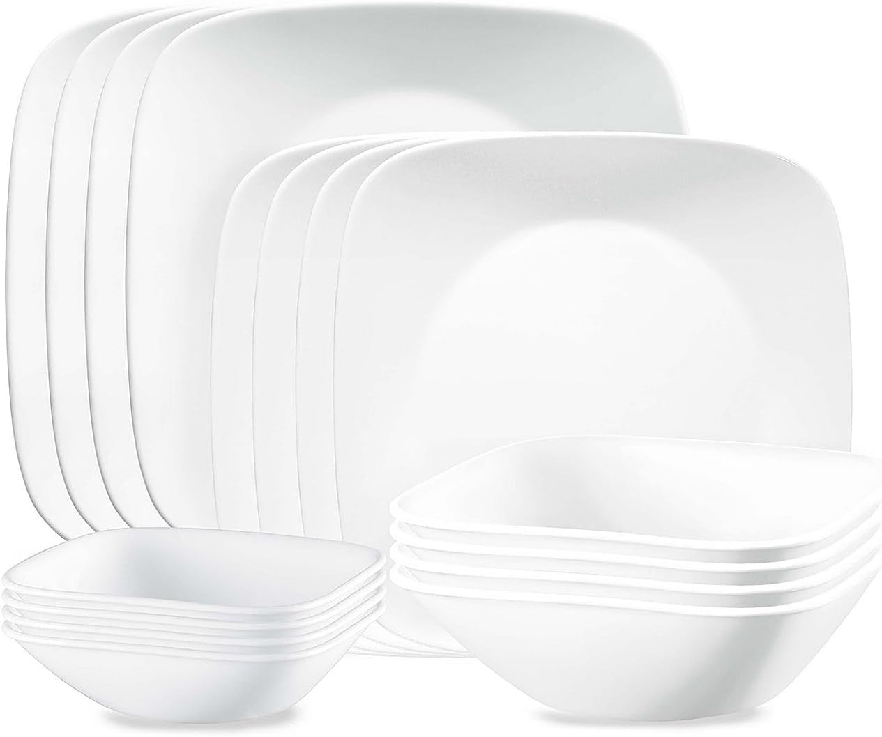 Corelle Vivid White 16-pc. Dinnerware Set
