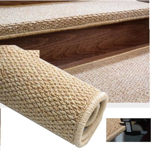 Alfombrillas adhesivas para escaleras de madera Juego de 3 alfombras de sisal 65x24 cm 7