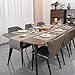 Myir JUN Placemats Set of 6, Vinyl Woven Placemats Place Mats Indoor Washable Table Mats Non-Slip Place mats for Dining Table (Golden Silver, Set of 6)