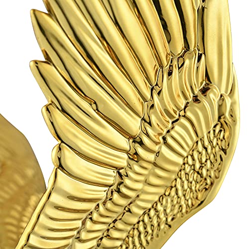 Yeshom Flagpole 14" Eagle Topper Gold Finial Ornament For 20/25/30Ft Telescopic Pole Yard Outdoor #TOP6