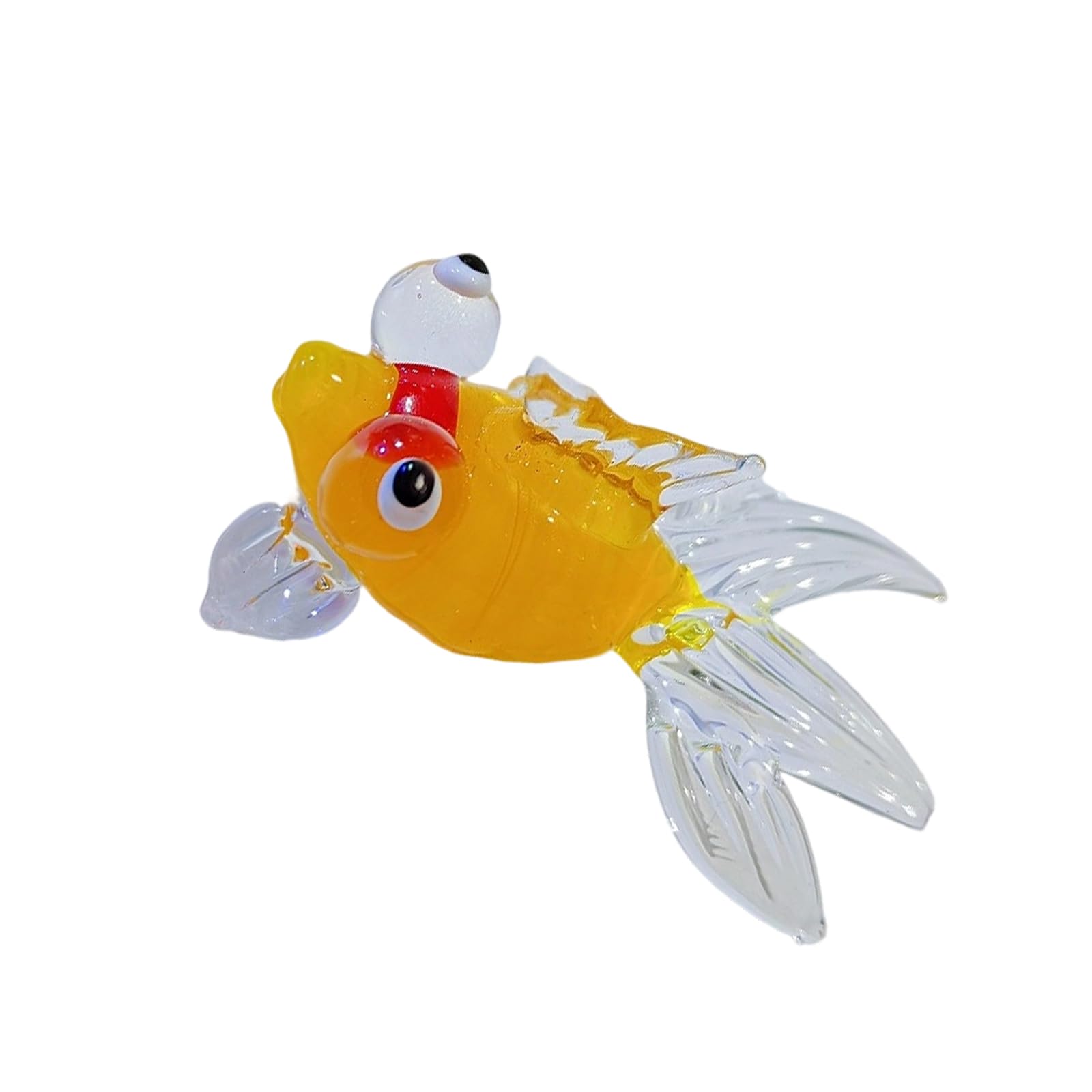 Coolhood D Coolhoo Festives Glass Fish Statue Ornament Chinese Housewarmings Celebration Holiday Bringing Luck An Fortunes Chinese Glass Animal Ornament