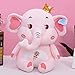 Elefant Plüschtier Süße Elefantenpuppe Puppe Rosa Sitzend 40cm